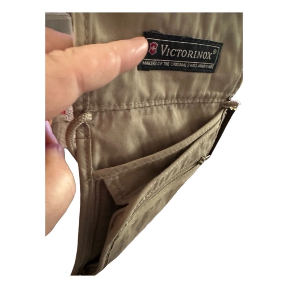 VICTORINOX Deluxe Multi-Pocket Concealed Neck Pouch 5.5”x 8” Khaki - Picture 5 of 9